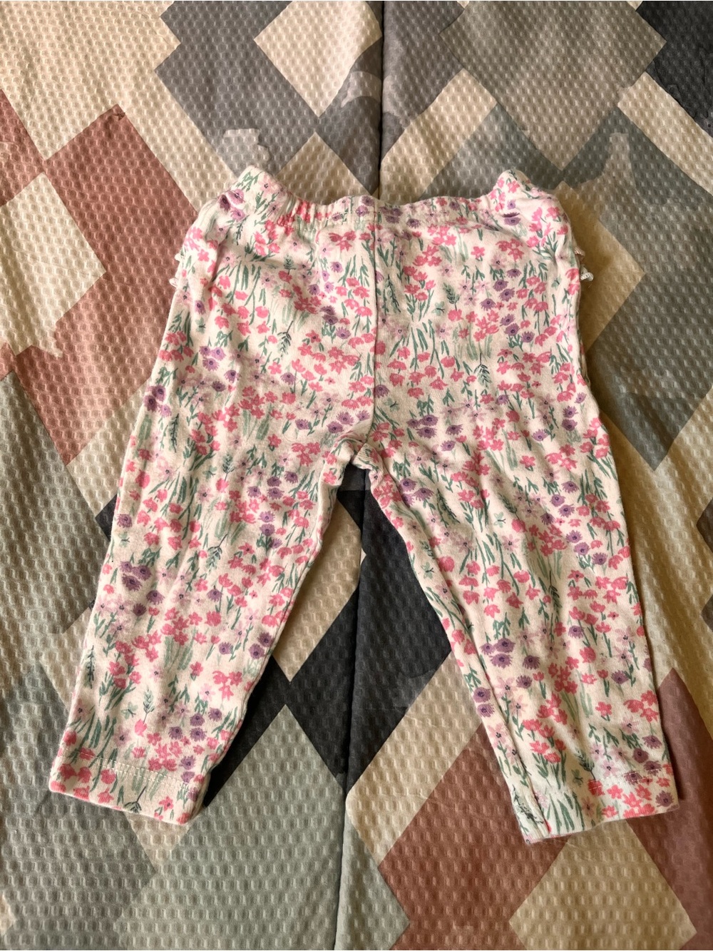 Carter's Floral Print Leggings in Pink, Purple & Green